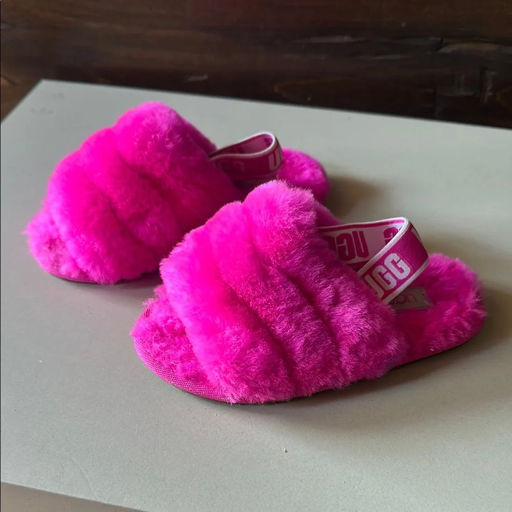 Ugg Fuzzy Pink Slippers